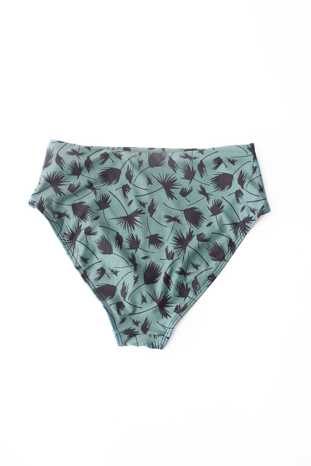 The High-Waist Bottoms in Sage Palm print