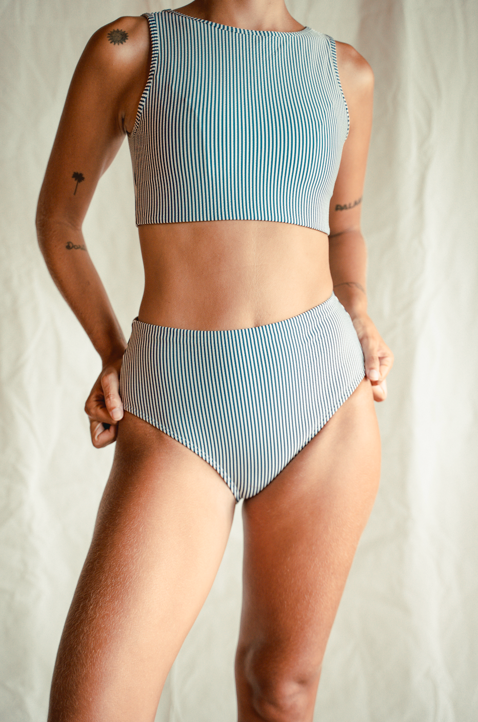 The Marconi Top in Midnight Blue