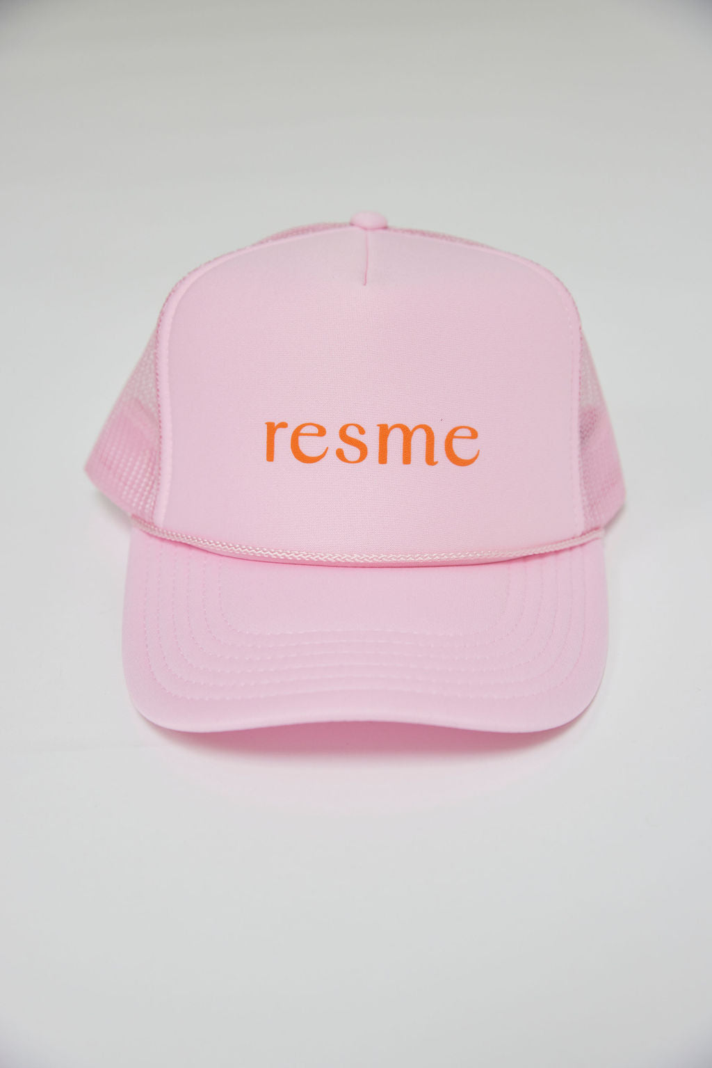 Resme Trucker Hat in Pink